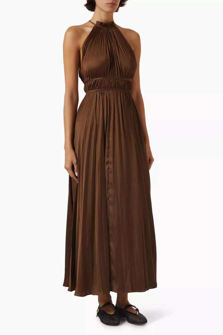Revilly Maxi Dress in Satin