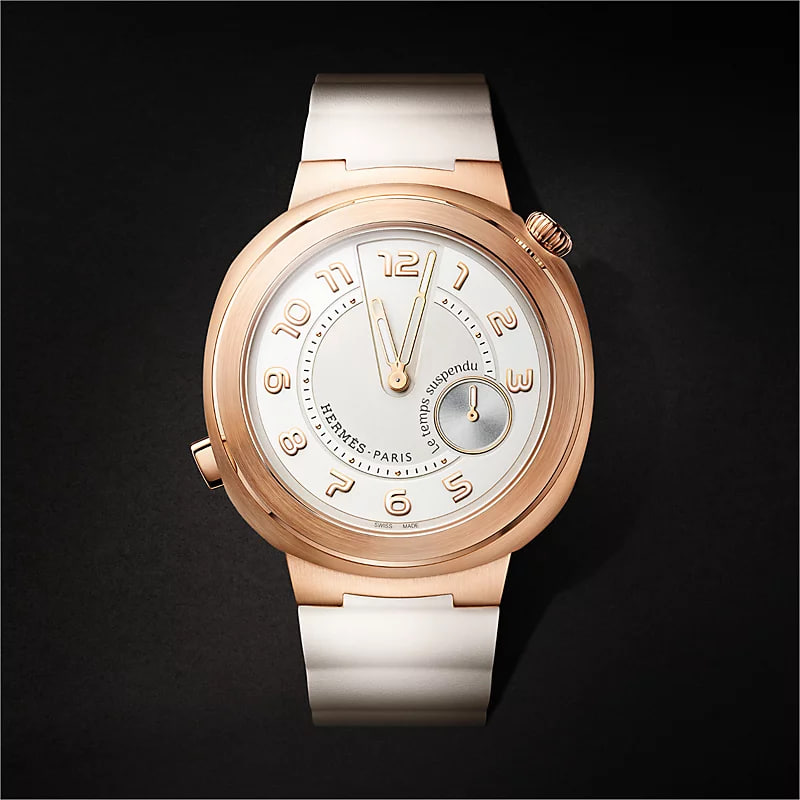 Hermès Cut Le Temps Suspendu watch, Large model, 39 mm