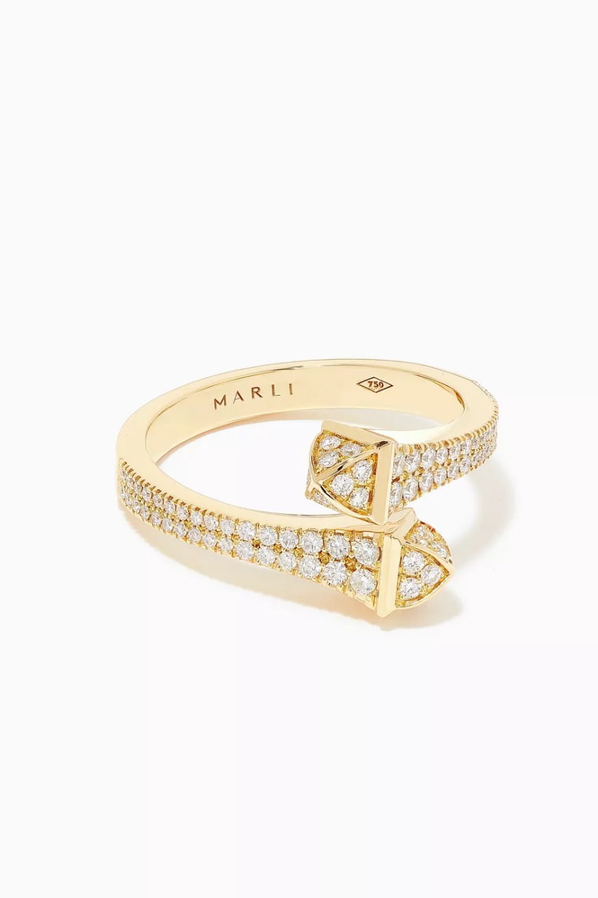 Cleo Diamond Wrap Ring in 18kt Gold
