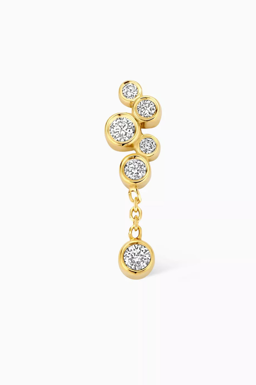 Kaia Diamond Single Earring in 14kt Gold