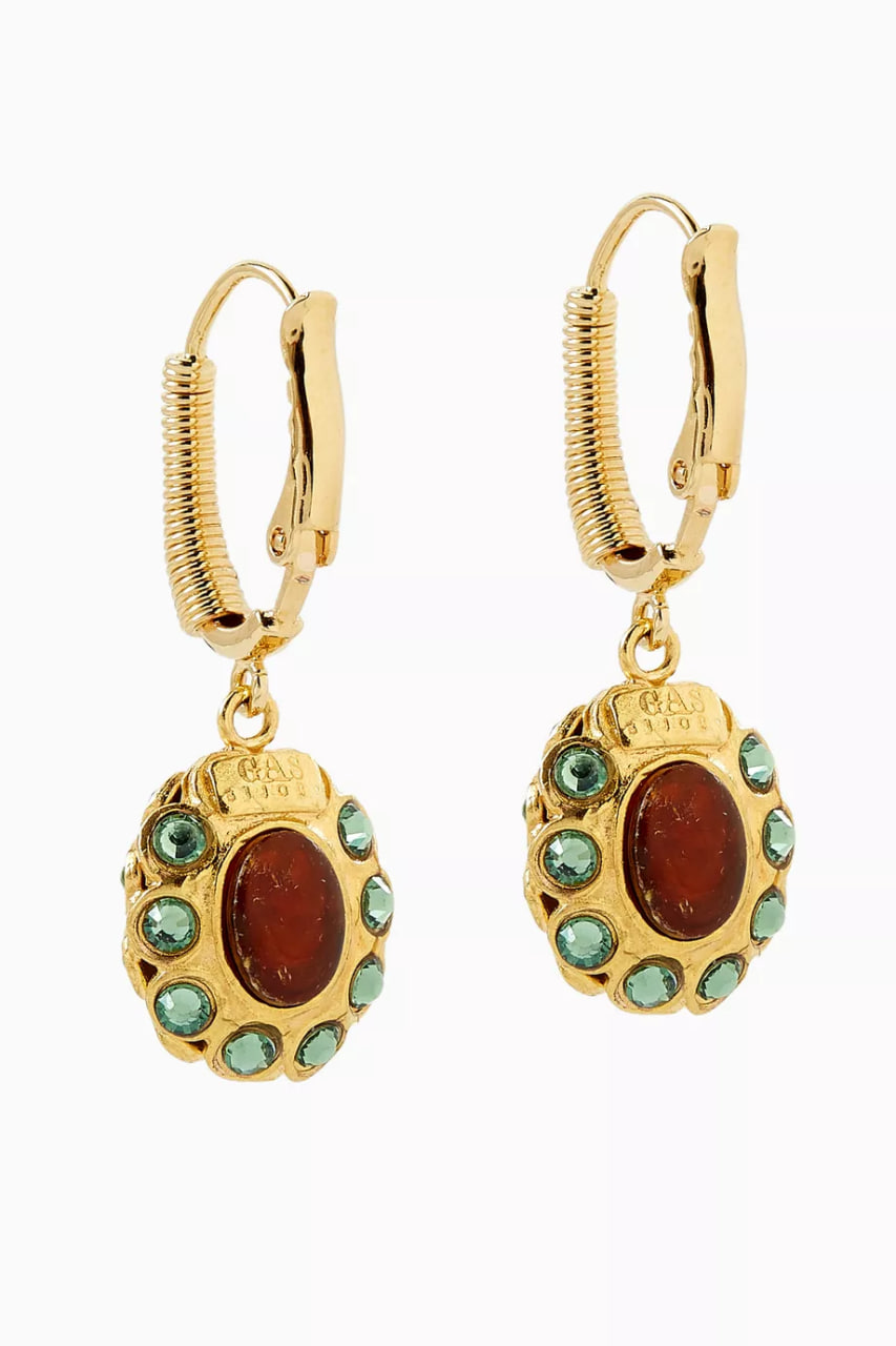 Tao Splash Earrings in Gold-plated Metal