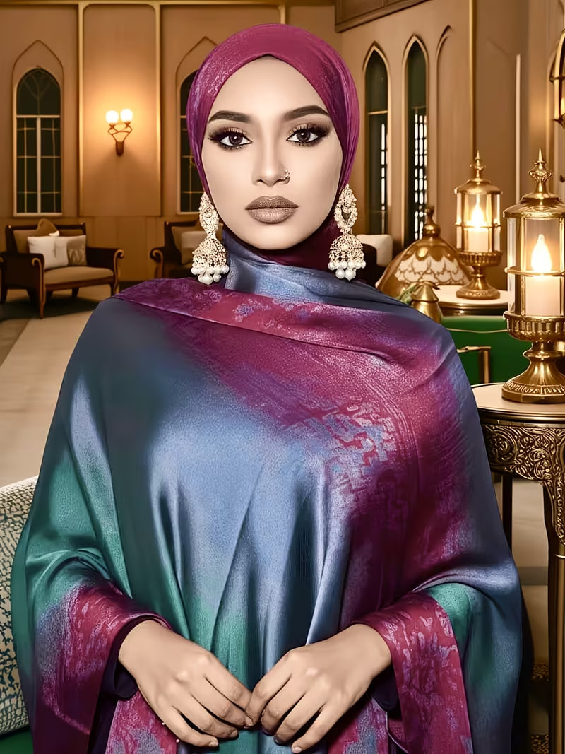 Plus Size, Arabic Shawl Scarf 
