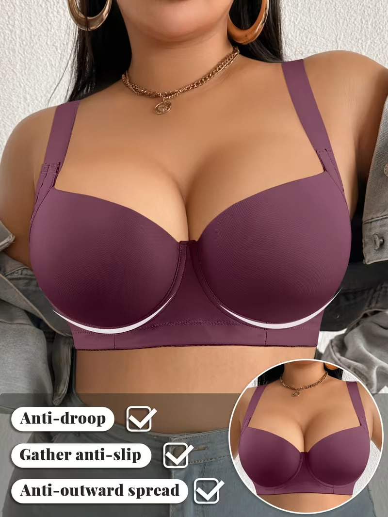 Plus Size Women's Underwear with Underwire, Firm Lift, Comfortable Plus Size Women's Bra