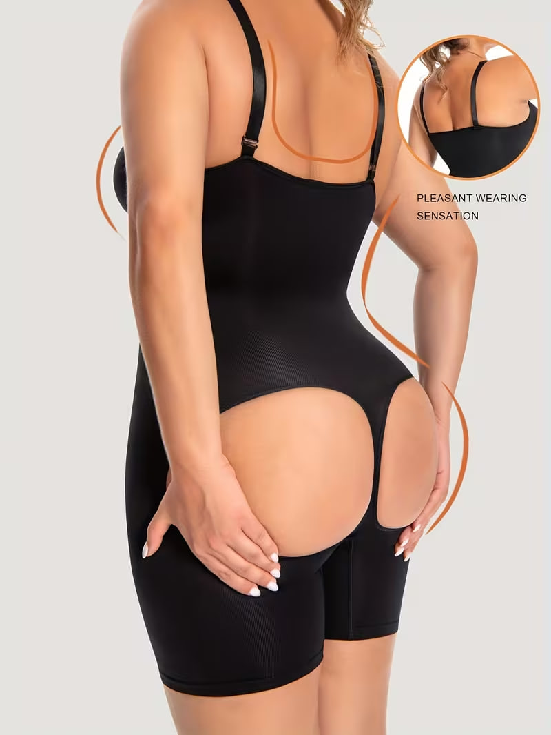 1pc Women'S Seamless Tummy Control Shapewear Bodysuit 