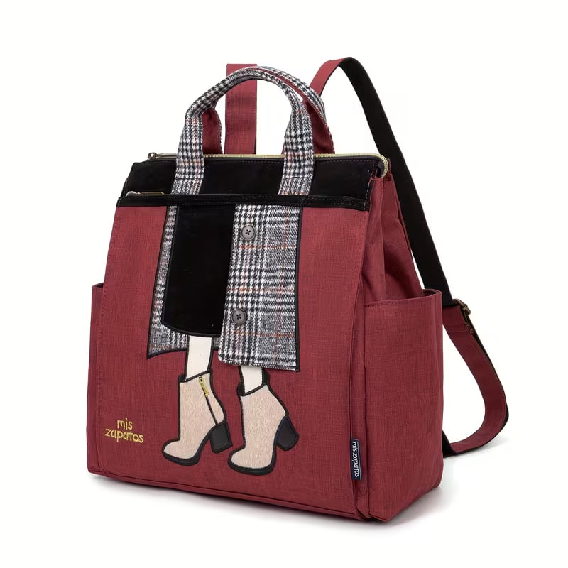 Miszapatos Fashion Print Backpack, Large Capacity