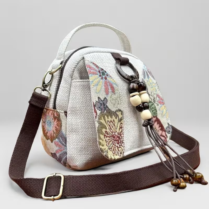 GUDAOBELL Handmade Embroidered Mini Crossbody Bag 