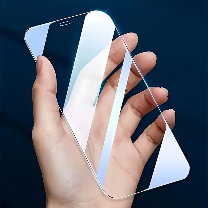 Three Pieces of Full Coverage 8K HD Ultra-Clear Transparent Anti-Reflective 9H High-Alumina Tempered Glass