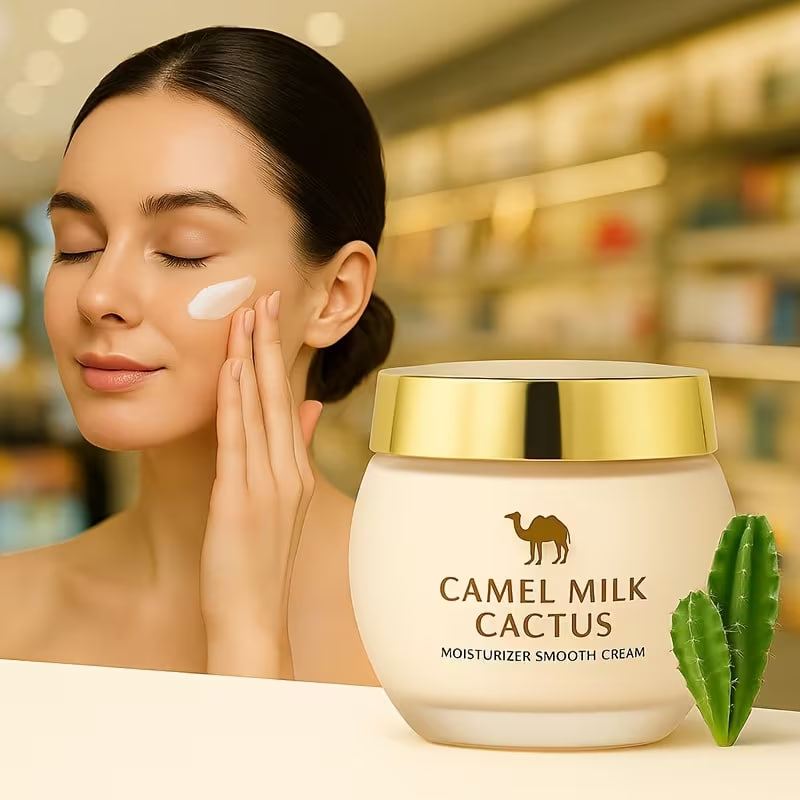 130g/4.586oz Camel Milk Moisturizing Cream with Retinol, Niacinamide, and Vitamin E for Face and Neck 