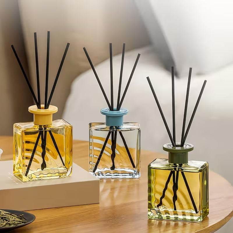 15pcs Diffuser Sticks - Bedroom Perfume Flower Water Fiber Rattan-Style Incense Sticks for Hotel/Bedroom/Living Room/Study/Washroom/Office, Includes Solely Diffuser Sticks
