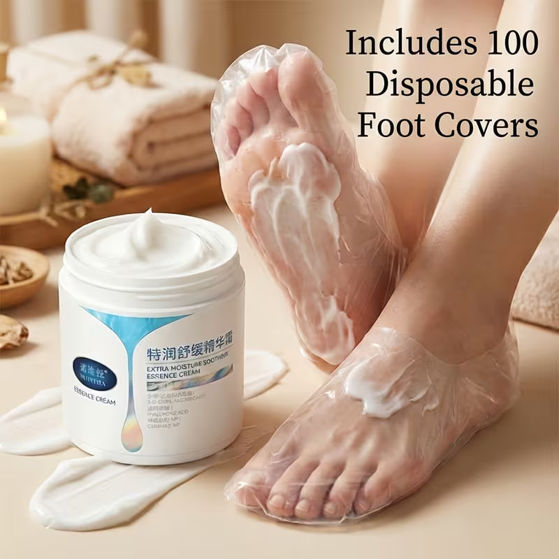 Transparent Foot Film for Efficient Hydration and Moisturizing Care
