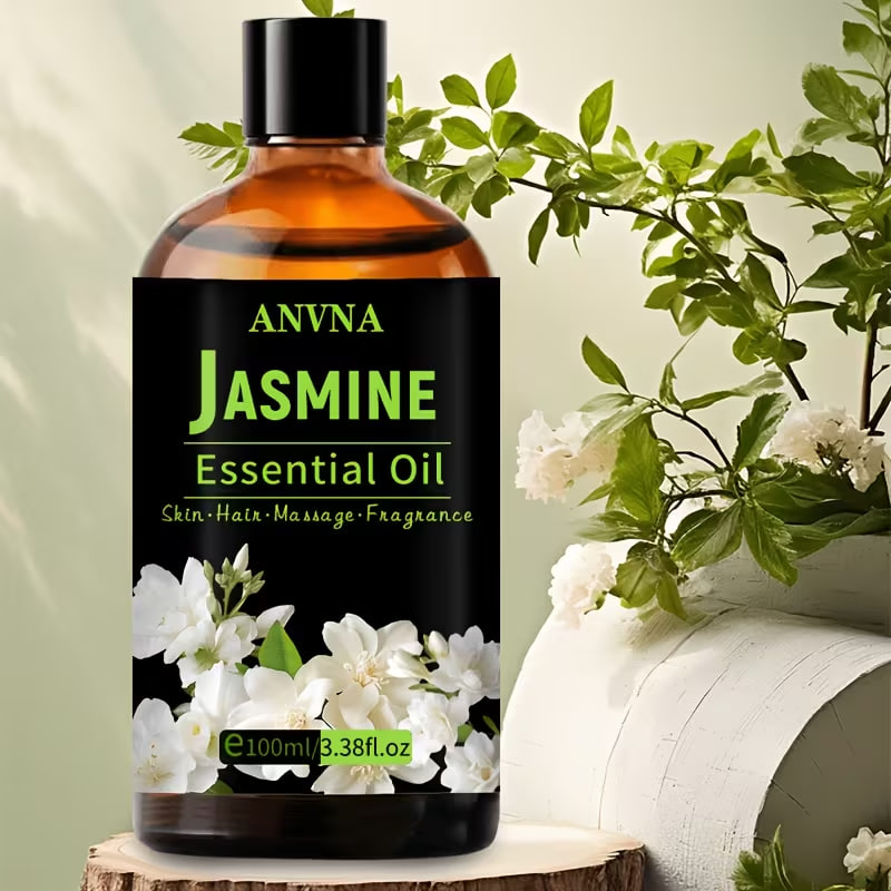 Jasmine Essential Oil, Suitable for All Skin Types, a Great Gift for Festivals, for Deep Nourishment, Hair and Skin Care