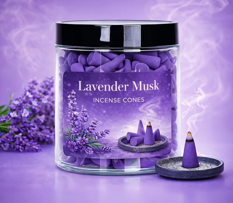 Lavender Musk Incense Cones