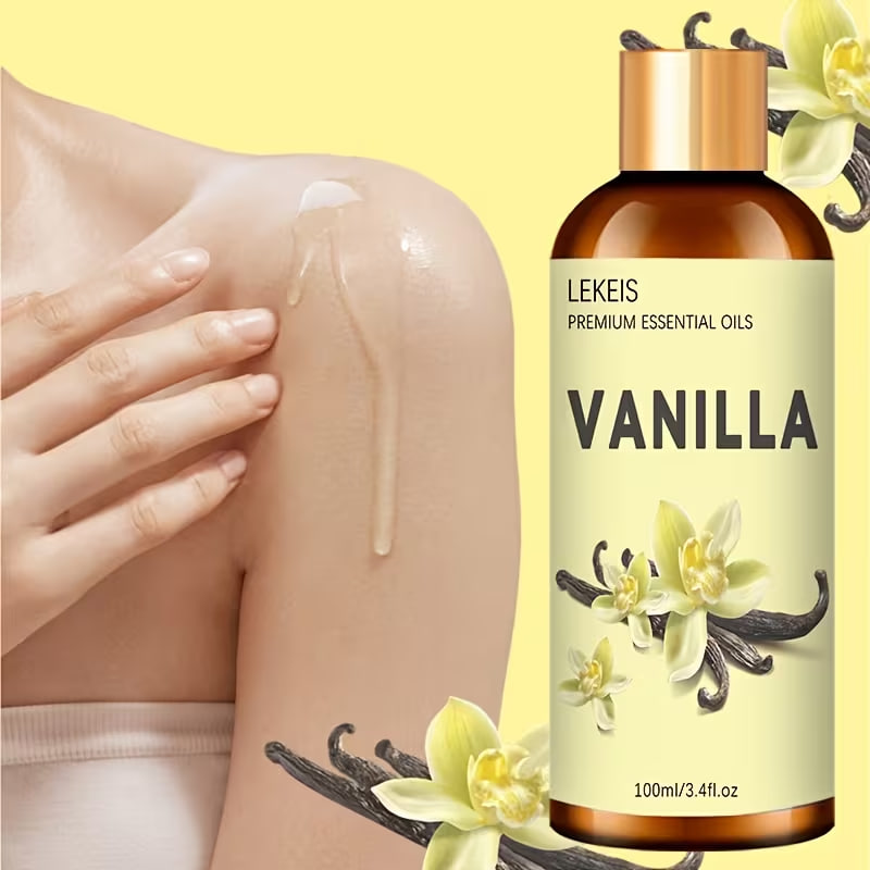 Vanilla Essential Oil, Plant Extracted Essential Oil for Face Body Oil