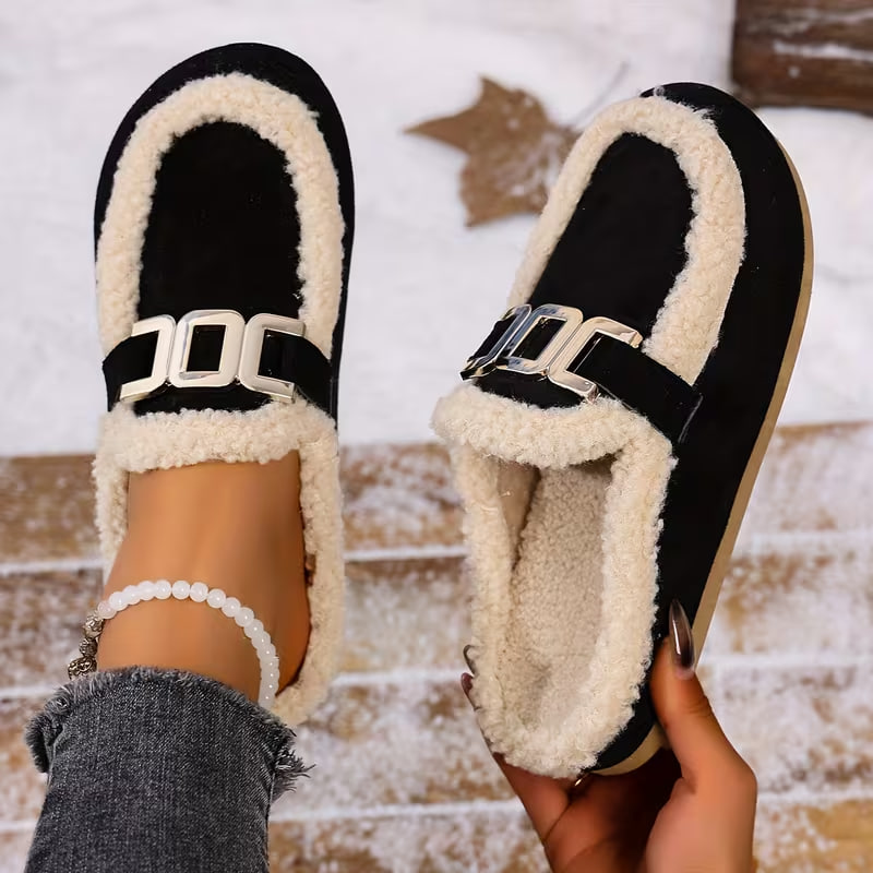 Women'S New All-Season Travel Beach Camping Lightweight Warm Skin-Friendly Indoor Plush Slippers