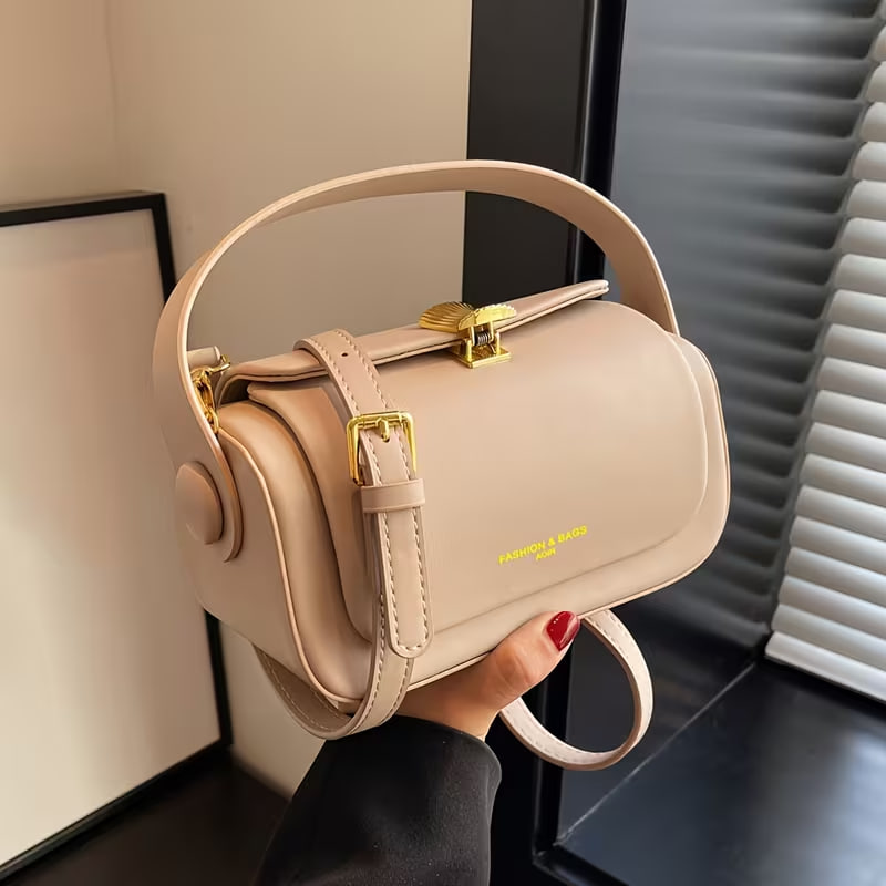 A Stylish And High-Quality Shoulder Bag Featuring Unique Hardware Accents
