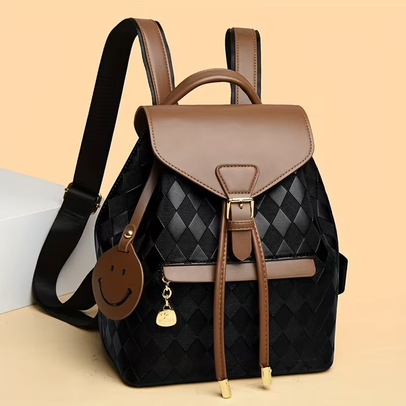 Stylish Women's Quilted PU Backpack