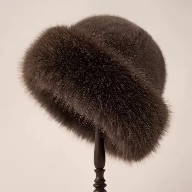 Elegant Women'S Faux Winter Hat