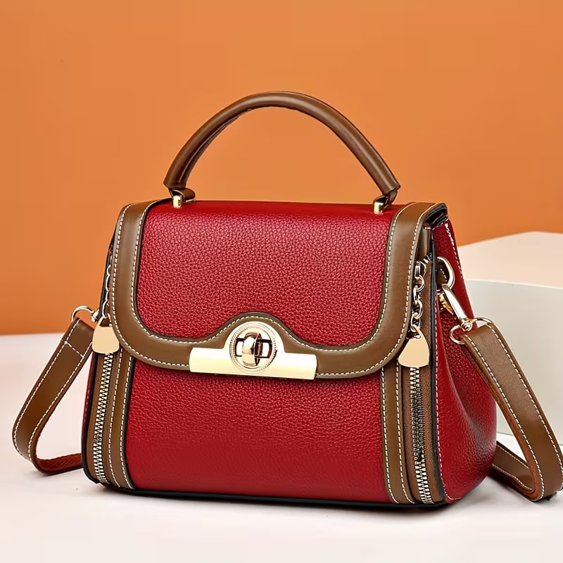 Women'S High-End Feel Body Bag Fashionable New Style 2024 Contrast Colors Versatile Single Shoulder Bag Large Capacity