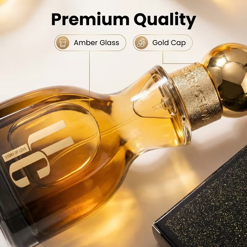 100ml Women's Floral Fragrance Perfume, Long-Lasting Floral Scent, Contains Notes of Cherry, Peach, Lemon, Coconut, Mandarin, Osmanthus, Citrus, Orange, Orchid, Lilac