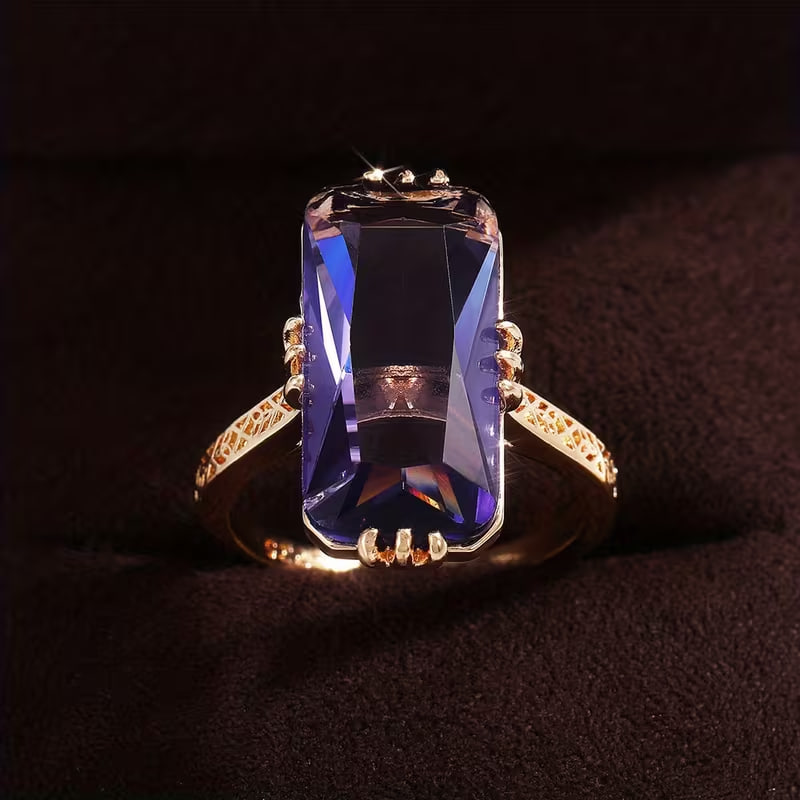 1pc of Elegant Geometric Ring for Women, Suitable for Weddings, Engagements, And Parties, Available in Sizes 6 to 11