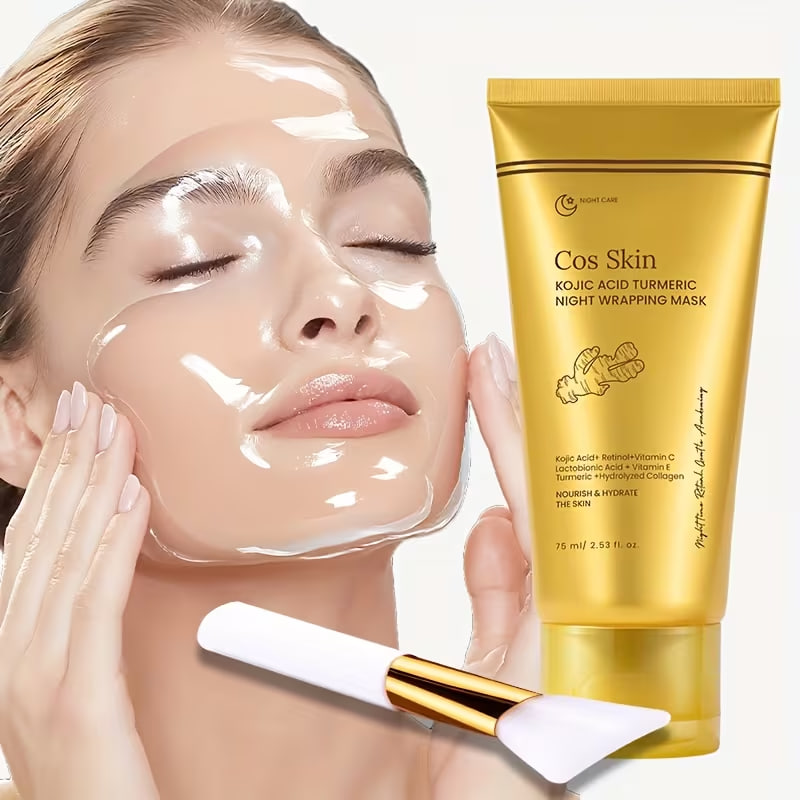 Turmeric Collagen Off Mask (With Scraper) Gentle Cleansing Moisturizing 
