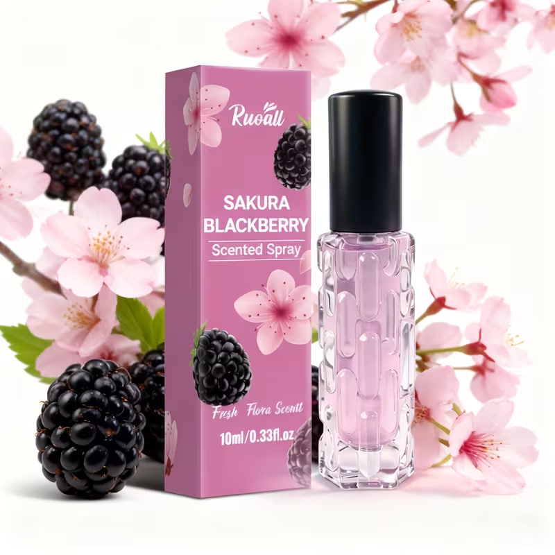 1pc Sakura Blackberry Fragrance Hair Mist, Hair Perfume, Lasts up to 48 Hours, Fresh and Rich Scent, Boosts Confidence and Charm