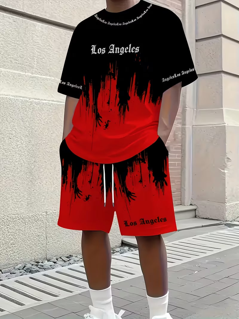 New Men'S Casual Two-Piece Set