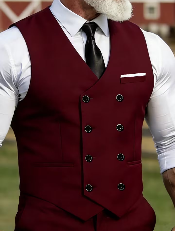 Men's Solid Color Minimalist Vest