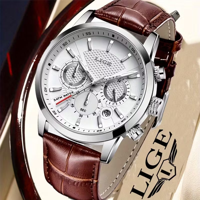 LIGE Watches Teen Men's Watches Creative Fashion Quartz Watches