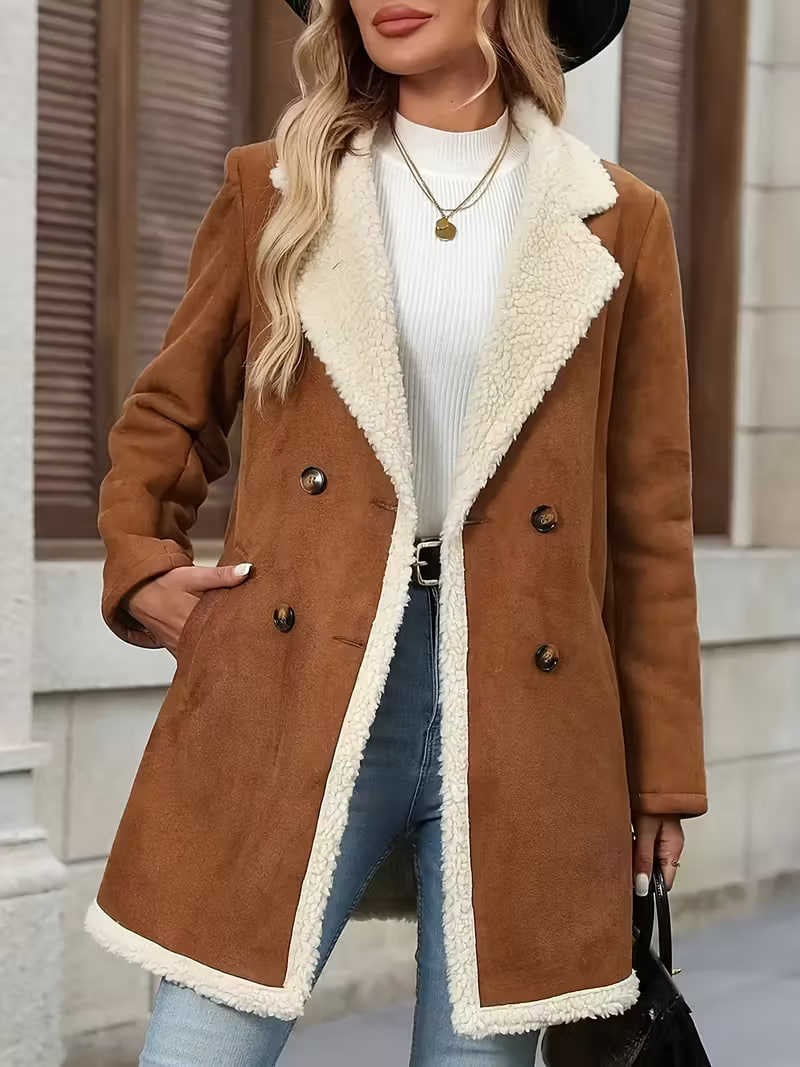 Plus Size, Women's Fashion Long Sleeve Plus Size Coat