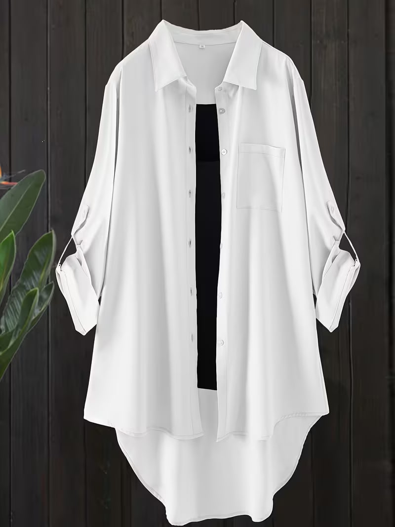 Plus Size Women's Fashion Shirt Ladies' Suit Top