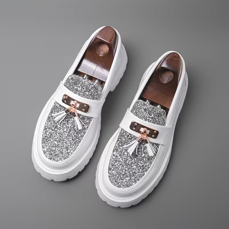 Spring New Men'S Shoes Versatile Korean Style British Fashion Solid Color Casual Slip-On