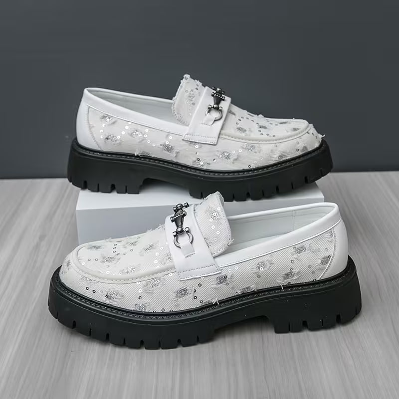 Men's New Style Platform Shoes with Large Toe Box