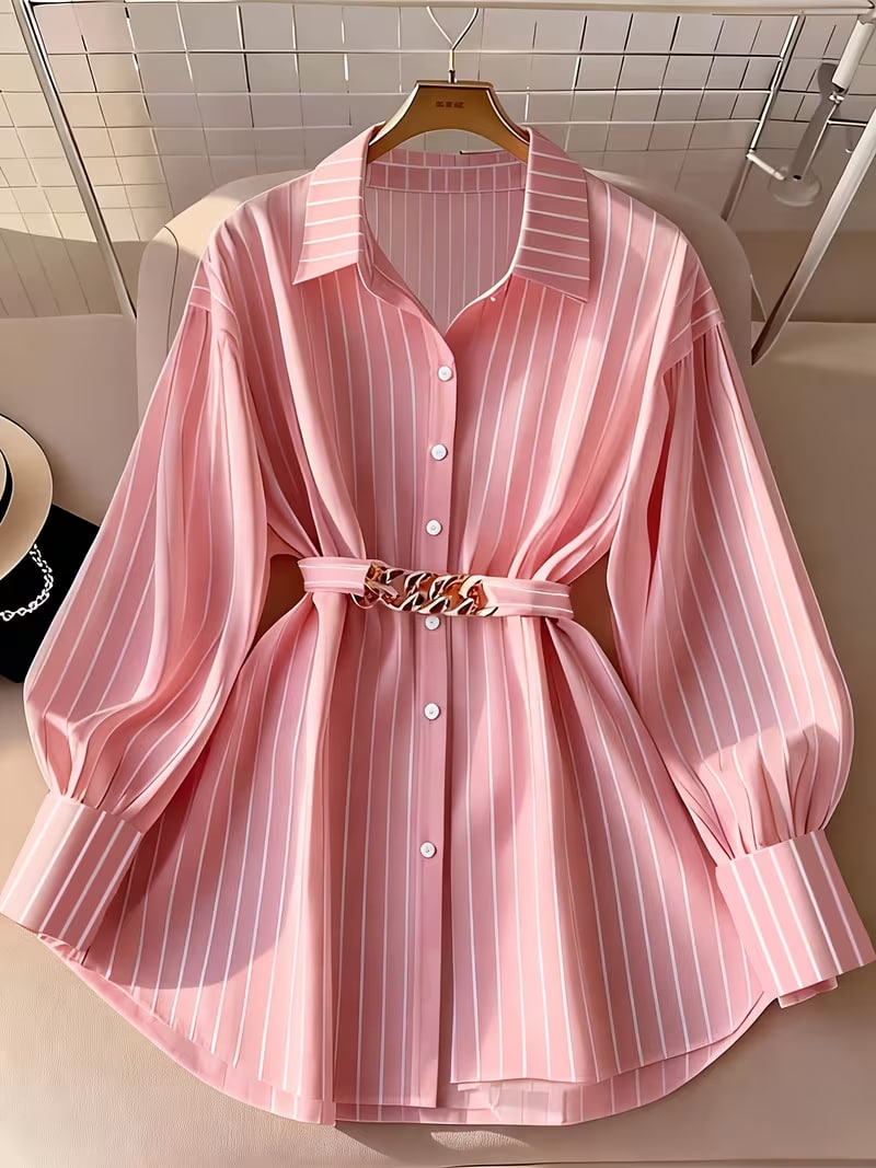 Women's Striped Print Top