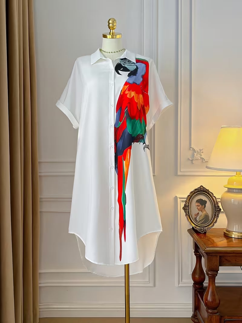  Plus Size Short Sleeve Dress