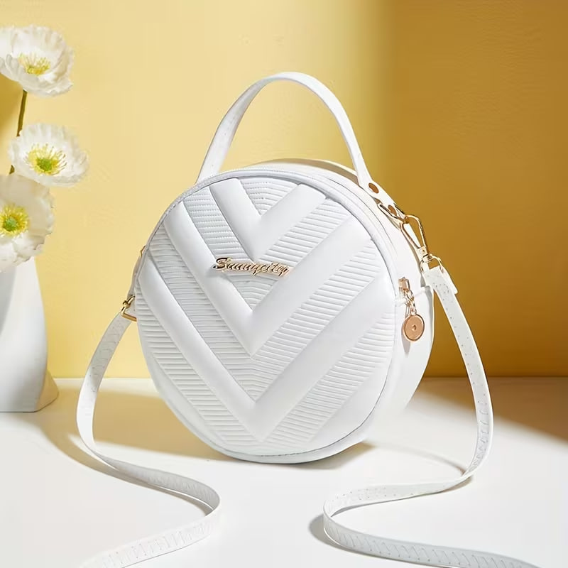 Women's Fashion Round Crossbody Bag