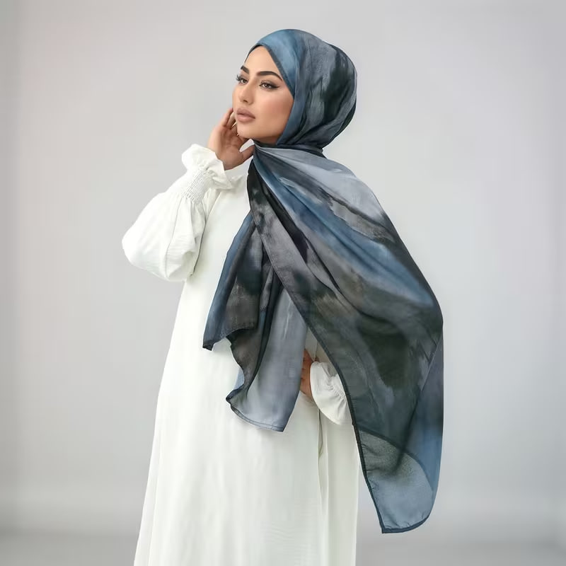Muslim Gradient Ombre Lightweight Hijab