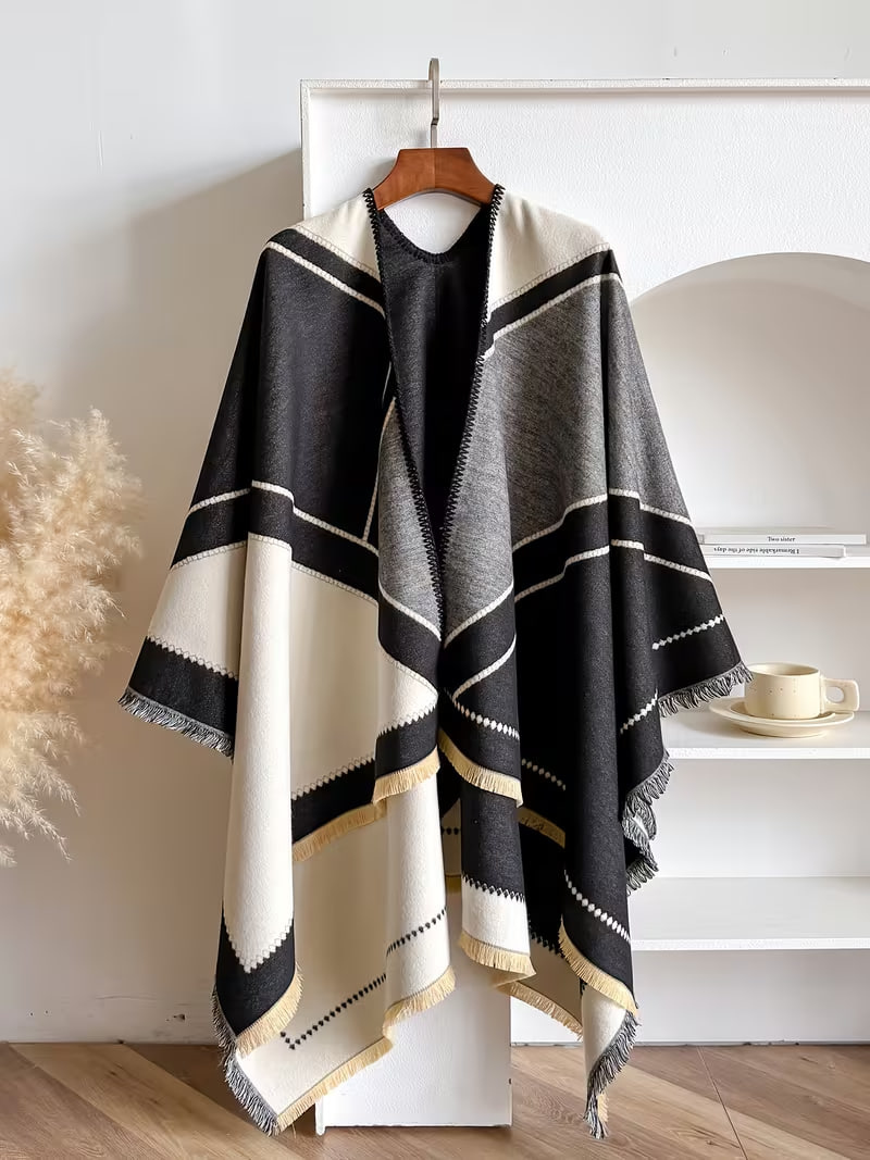 Women's Autumn Winter Warm Shawl Coat